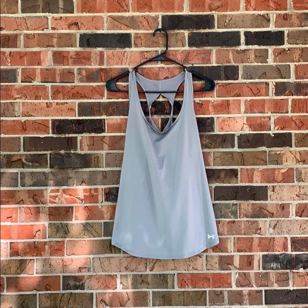 Grey dri-fit Under Armor tank top